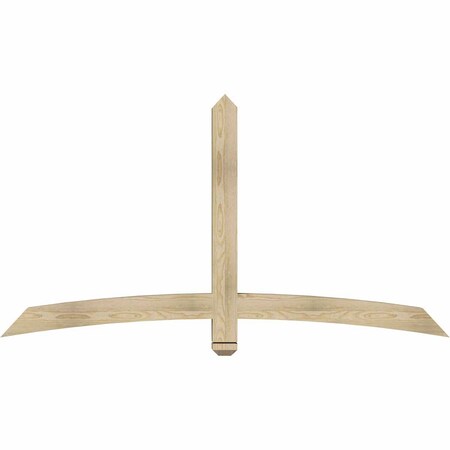 Ekena Millwork Bellingham Rough Sawn Timber Gable Bracket, Douglas Fir, 72"W x 39"H x 4"D x 4"F, 13/12 Pitch GBW072X39X0404BEL00RDF